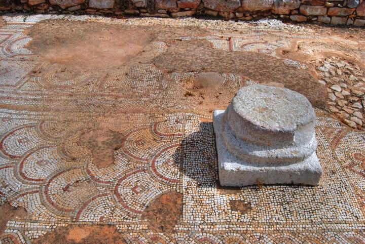 Hurvat Kav - mosaic floor of the Byzantine church