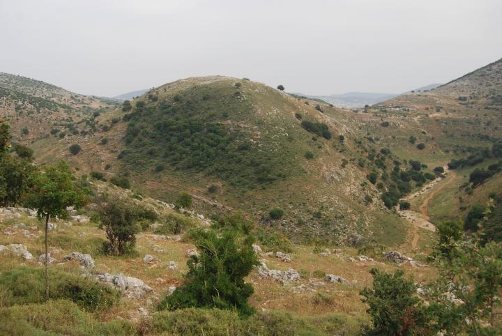 Khirbet Fachir - view from Karmi'el