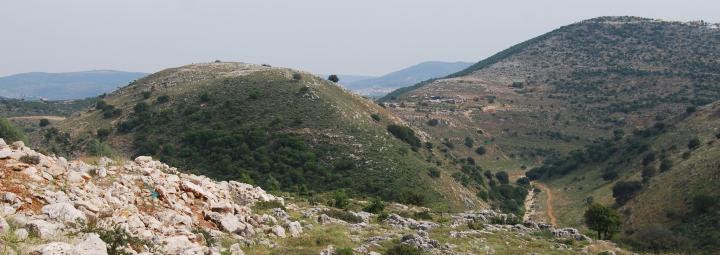Khirbet Fachir - view from Karmi'el