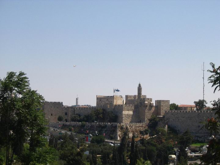 View of Tower of David from the west.