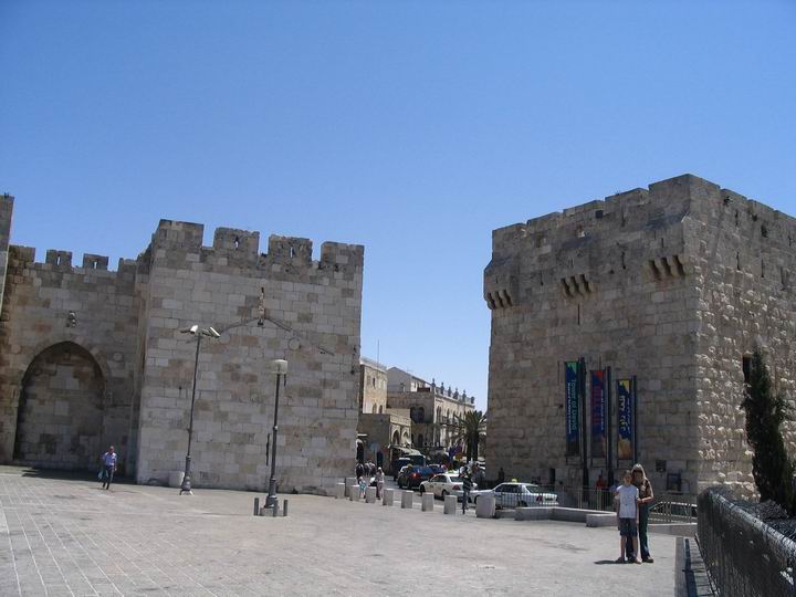 Jaffa gate from the west side.