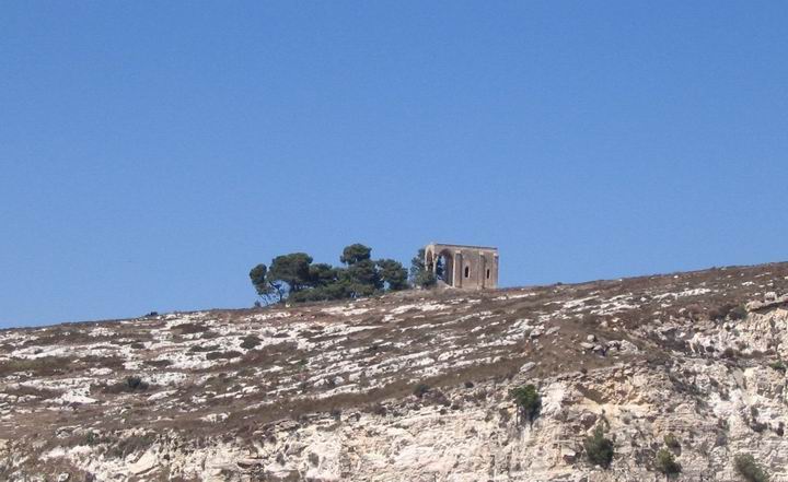 Ruins of the church of Our Lady of the Fright.