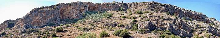 Panoramic view of the north cliffs