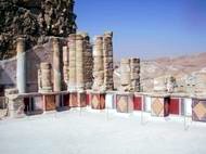 Masada - lower level in the Northern Palace