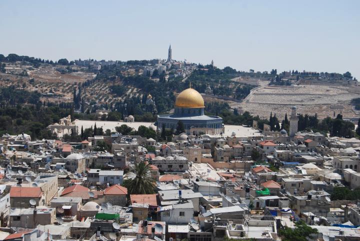 View of temple mount - from the west