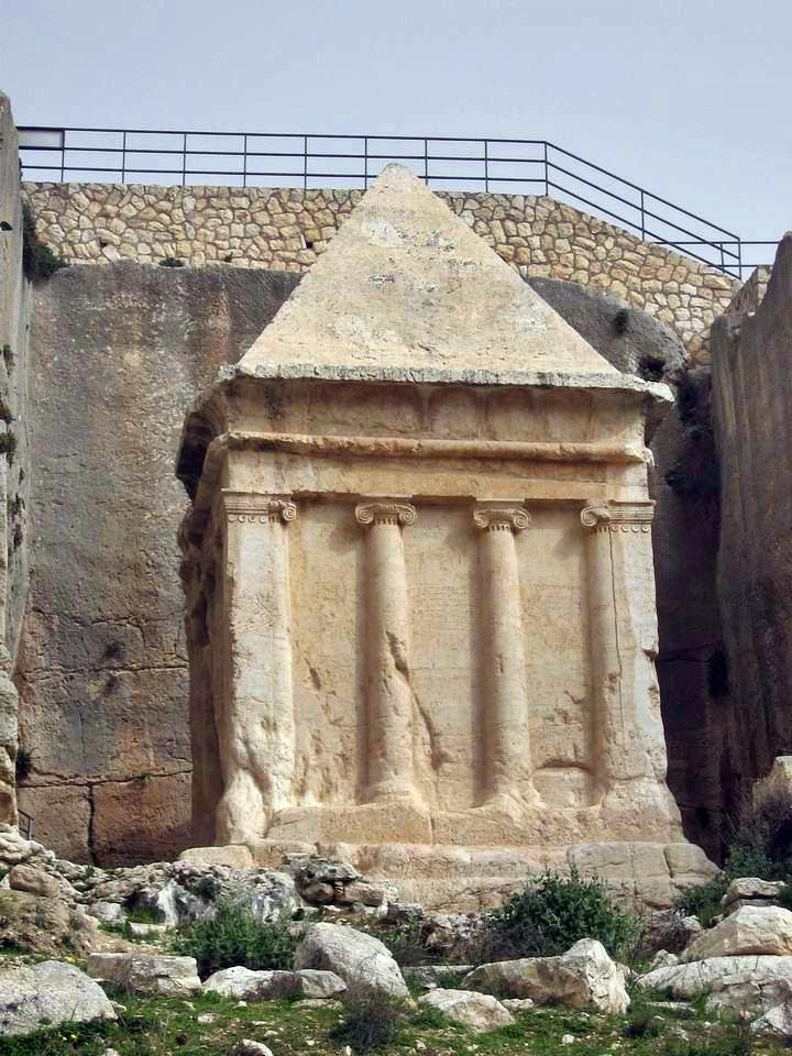 Tomb of Zecharia on the foothills of Mount of Olives.