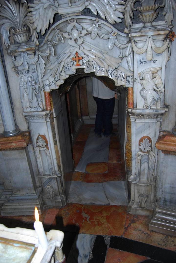 Entrance to the tomb of Jesus