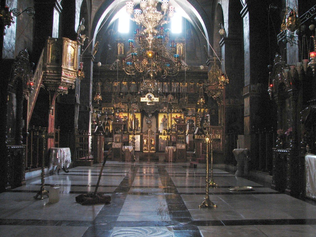 Main hall in Mar Saba