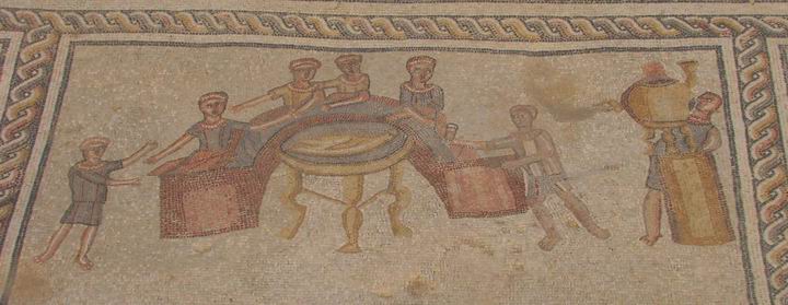 Sepphoris: Orpheus house mosaics.