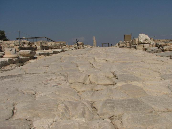 Sepphoris: Cardo street (north-south).